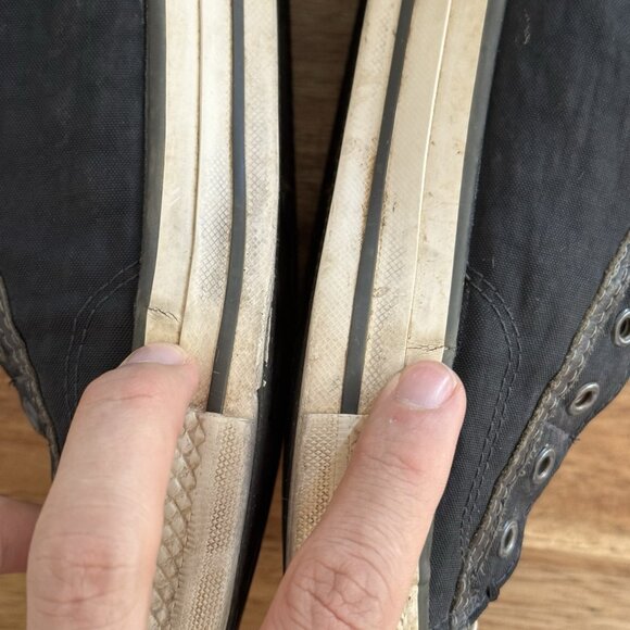 Converse John Varvatos Laceless Low Top Sneakers Mens 10.5 Us Black Slip On - Picture 5 of 16